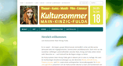 Desktop Screenshot of kultursommer-hessen.de