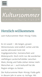 Mobile Screenshot of kultursommer-hessen.de